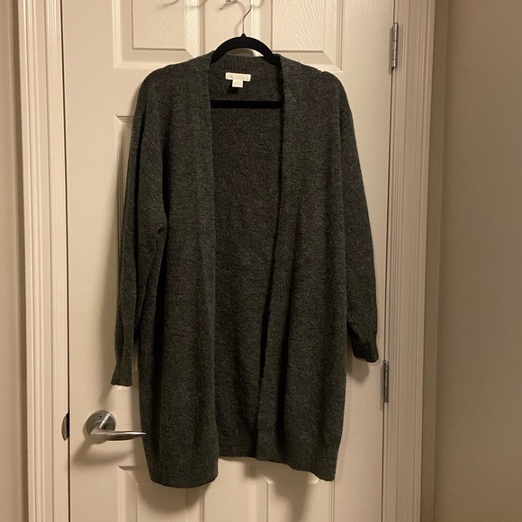 H&M long grey cardigan - Picture 2 of 5